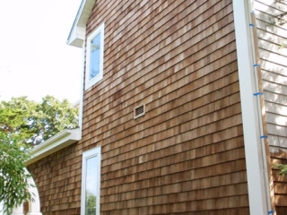 Saint James NY - Exterior House Before Mold and Dirt Removed