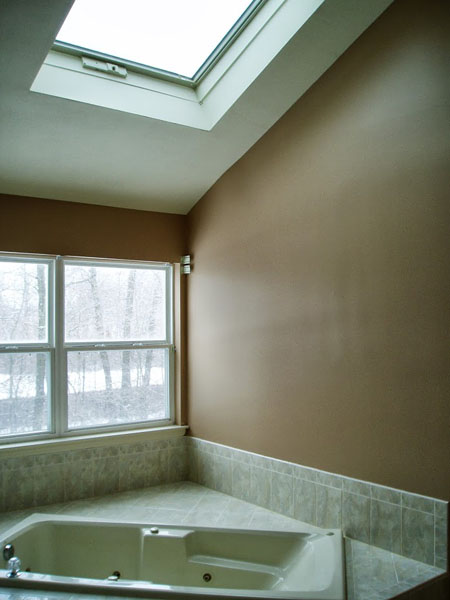 Port Washington NY - Interior Bathroom After Painted with Chocolate Color